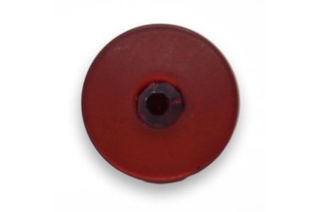 Jeweled Ruby Currant Rhinestone Button (Made in Italy)