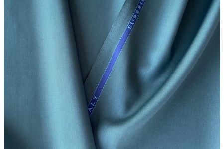 Piney Teal Selvedged 180s Wool Suiting  (Made in Italy)