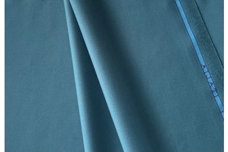 Victorian Teal Selvedged 150s Wool Suiting  (Made in Italy)