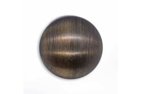 Domed Brushed Bronzed Gold Metal Button (Made in Spain)