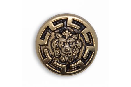 Versace-Style Gold Metal Button (Made in Switzerland)