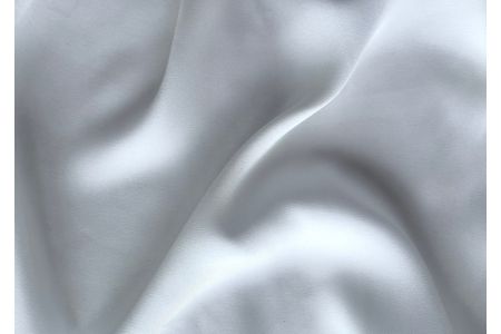 Lusterous Silk White Silk Blend Crepe (Made in Italy)