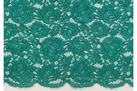 Solstiss Corded Malachite Alençon Lace Trim (Made in France)