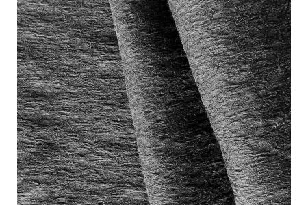 Elegant Black-on-Black Stretch Viscose Blend Brocade (Made in Italy)